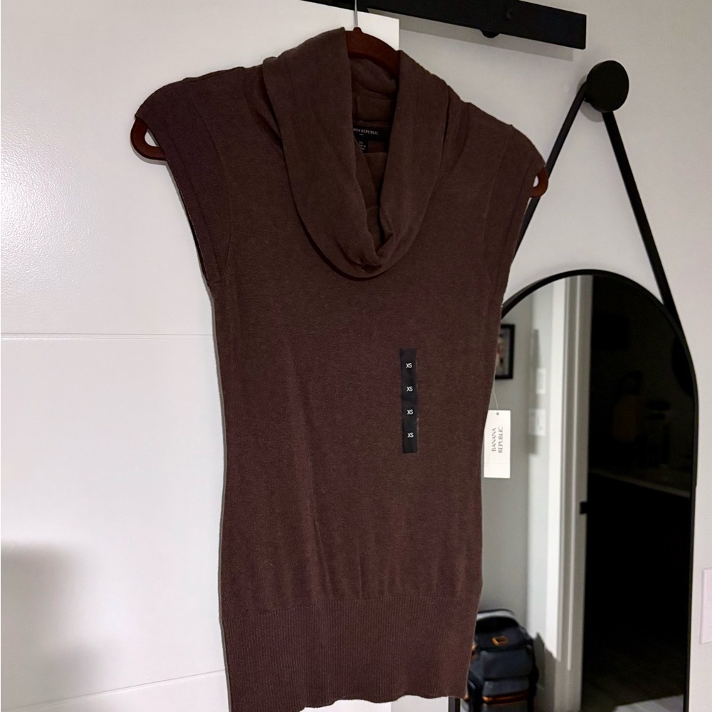 Banana Republic Factory Chocolate Cowl Neck Sweater